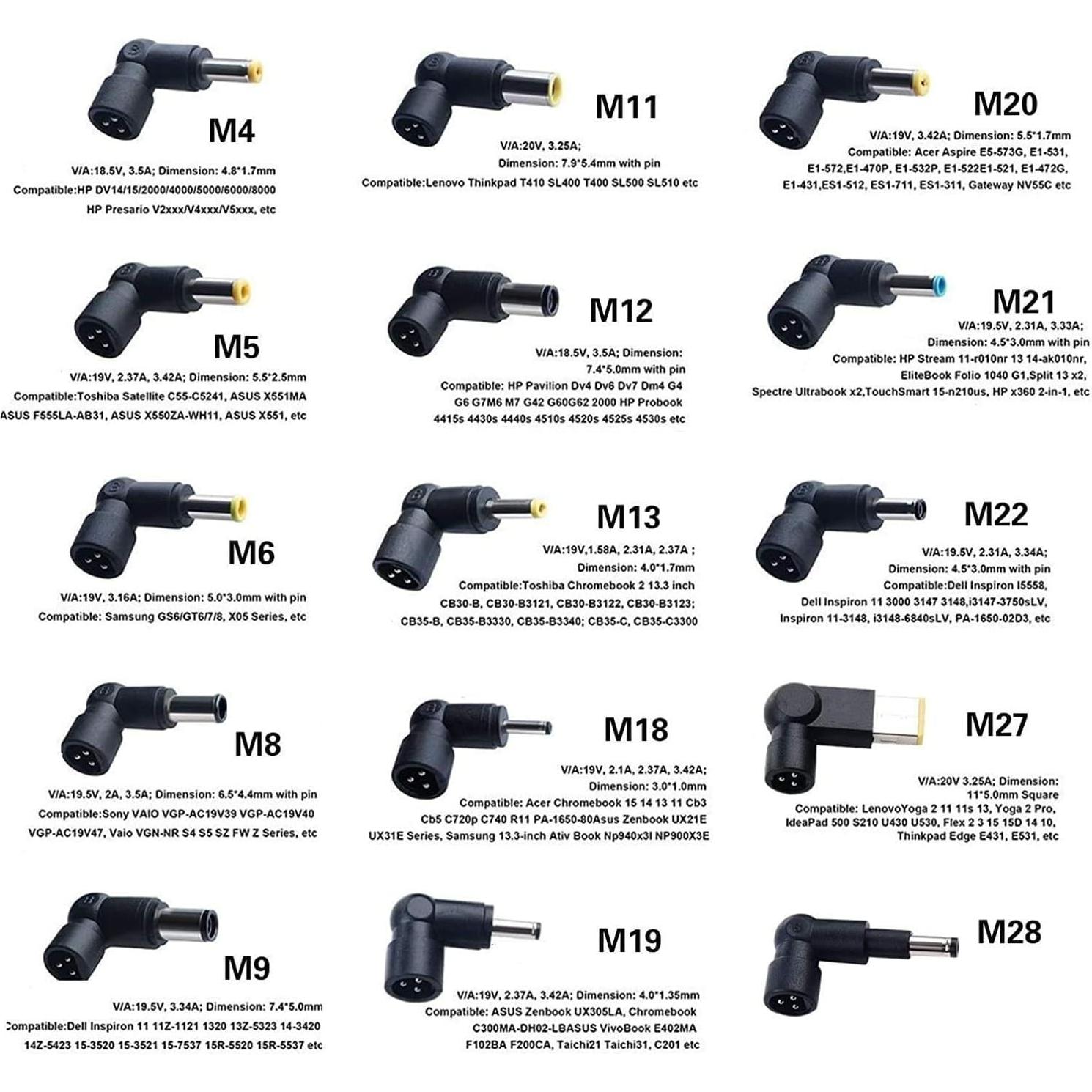 Cargador Universal para Laptop Outtag 65W 45W AC 18-20V