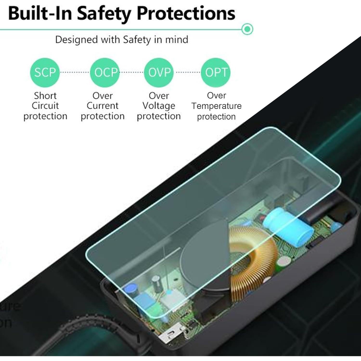 Cargador USB C 100W YTech para Laptop Lenovo MacBook HP