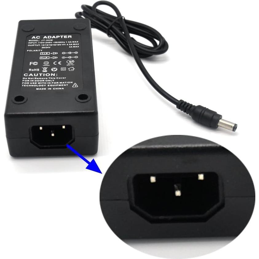 Cargador Adaptador AC Universal Padarsey 96W 34 Puntas 12-24V