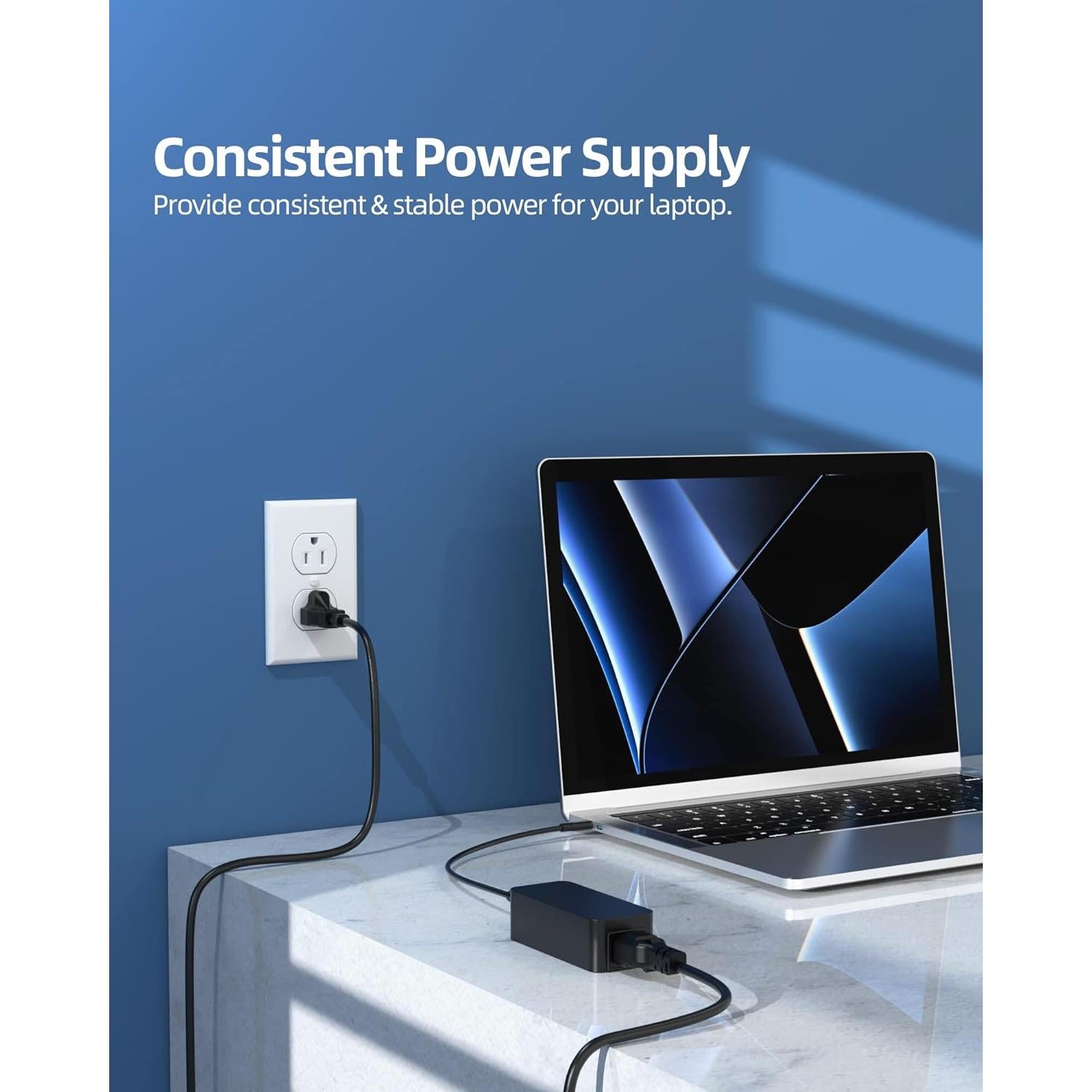 Cargador Rápido USB-C Superer 45W para HP Chromebook