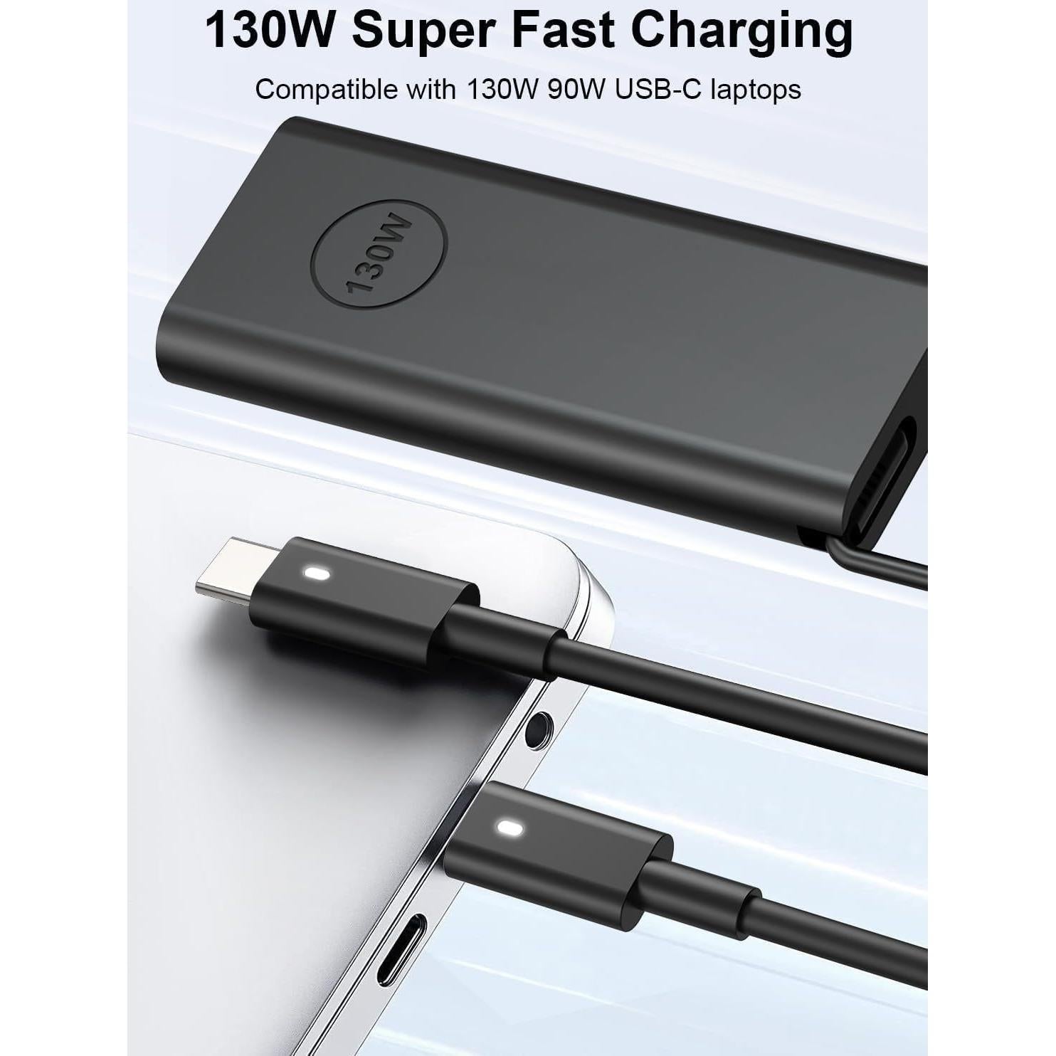 Cargador USB C S SKSTYLE 130W para Laptop Dell - Adaptador CA