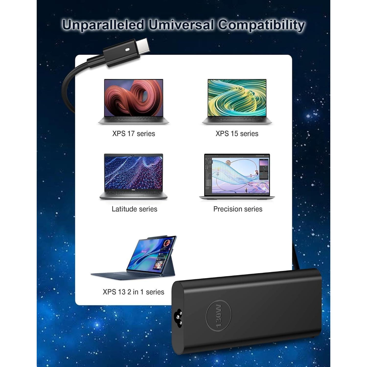 Cargador USB C S SKSTYLE 130W para Laptop Dell - Adaptador CA