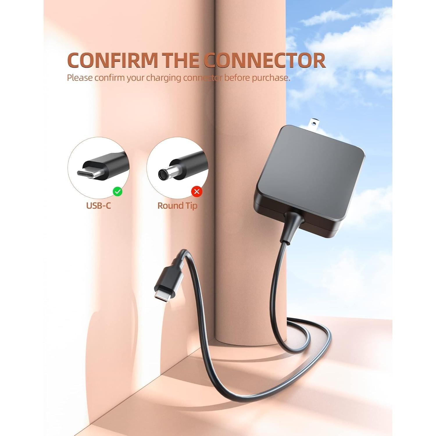 Cargador USB Tipo C 45W Nicpower para Samsung Chromebook