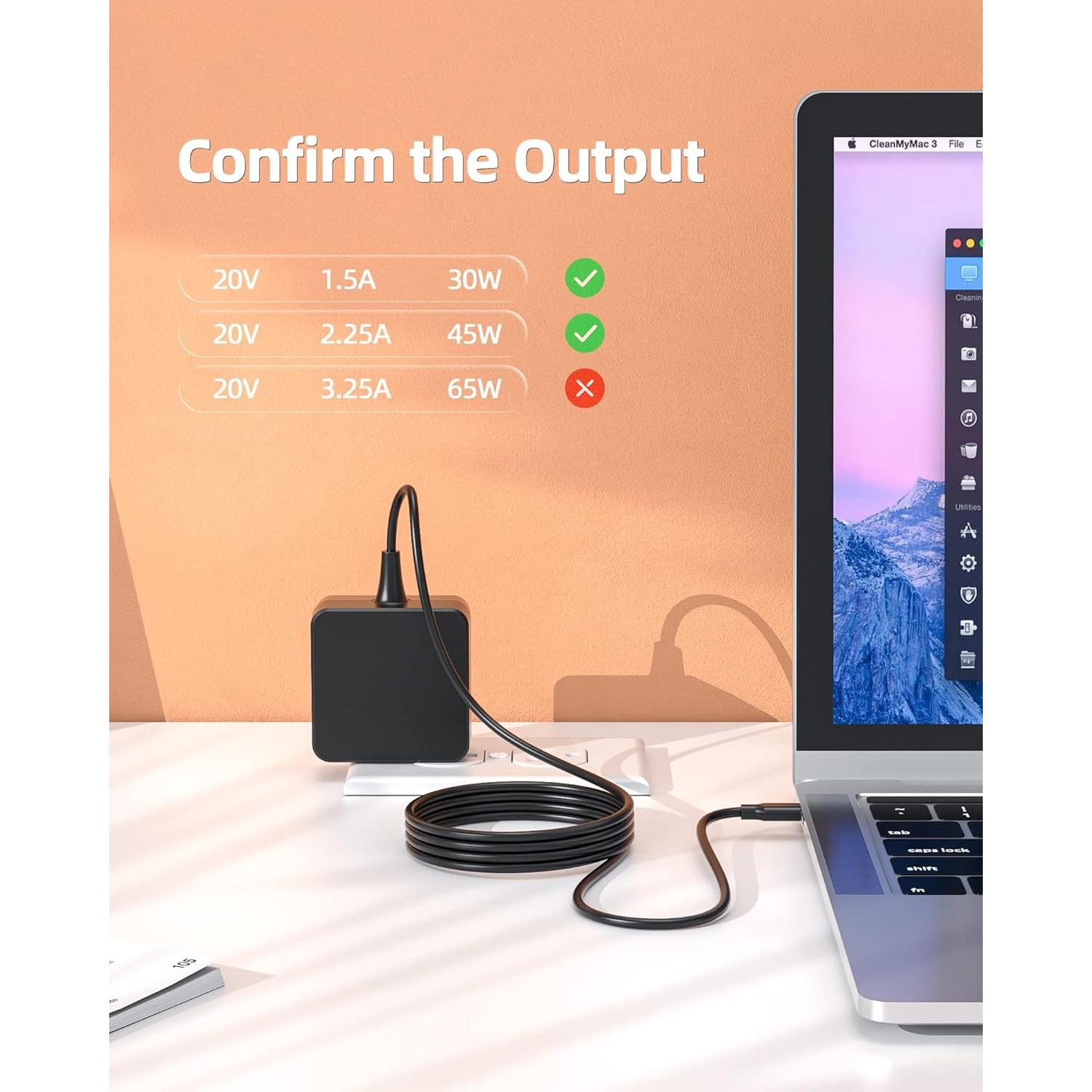 Cargador USB Tipo C 45W Nicpower para Samsung Chromebook