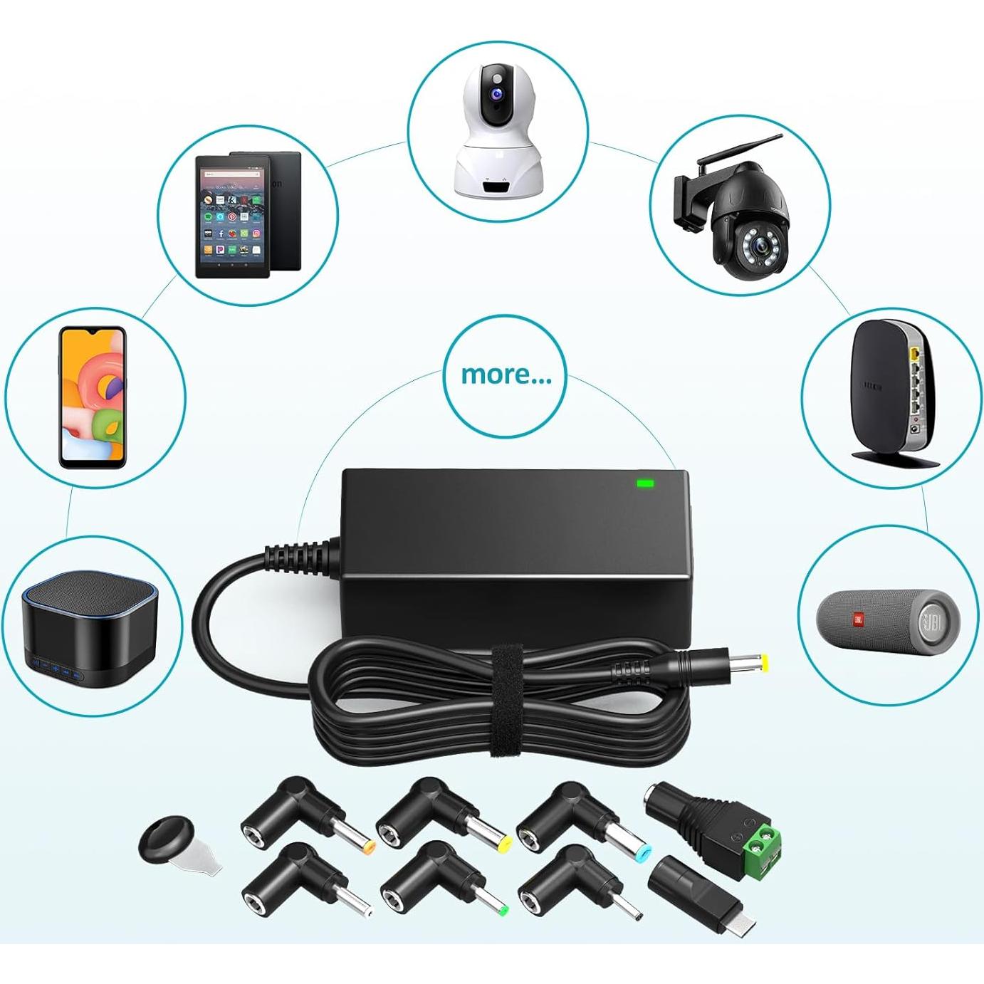 Adaptador de CA Universal ZOZOPlus 45W 5-15V para Electrónica