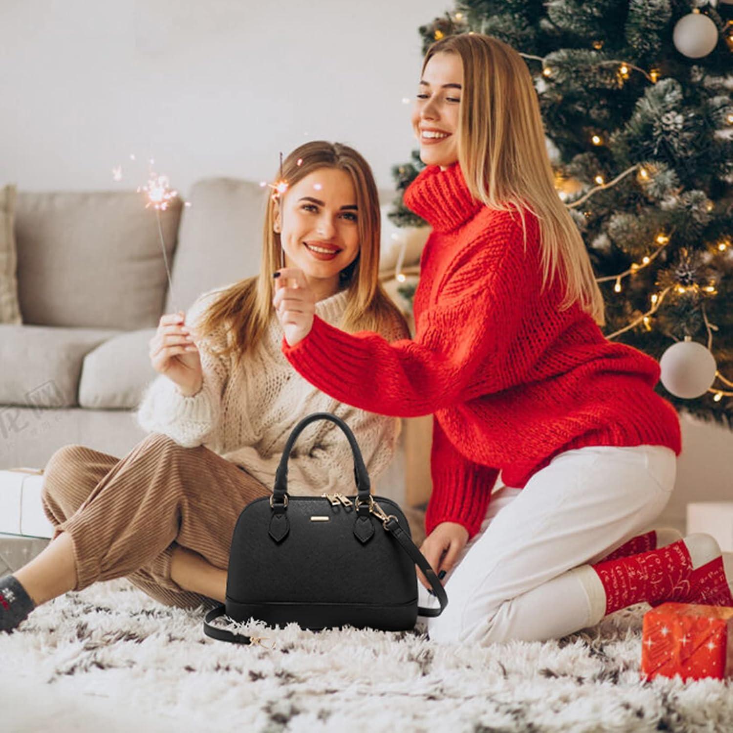 Bolso Cruzado LOVEVOOK Negro Doble Cierre 24x11x18 cm