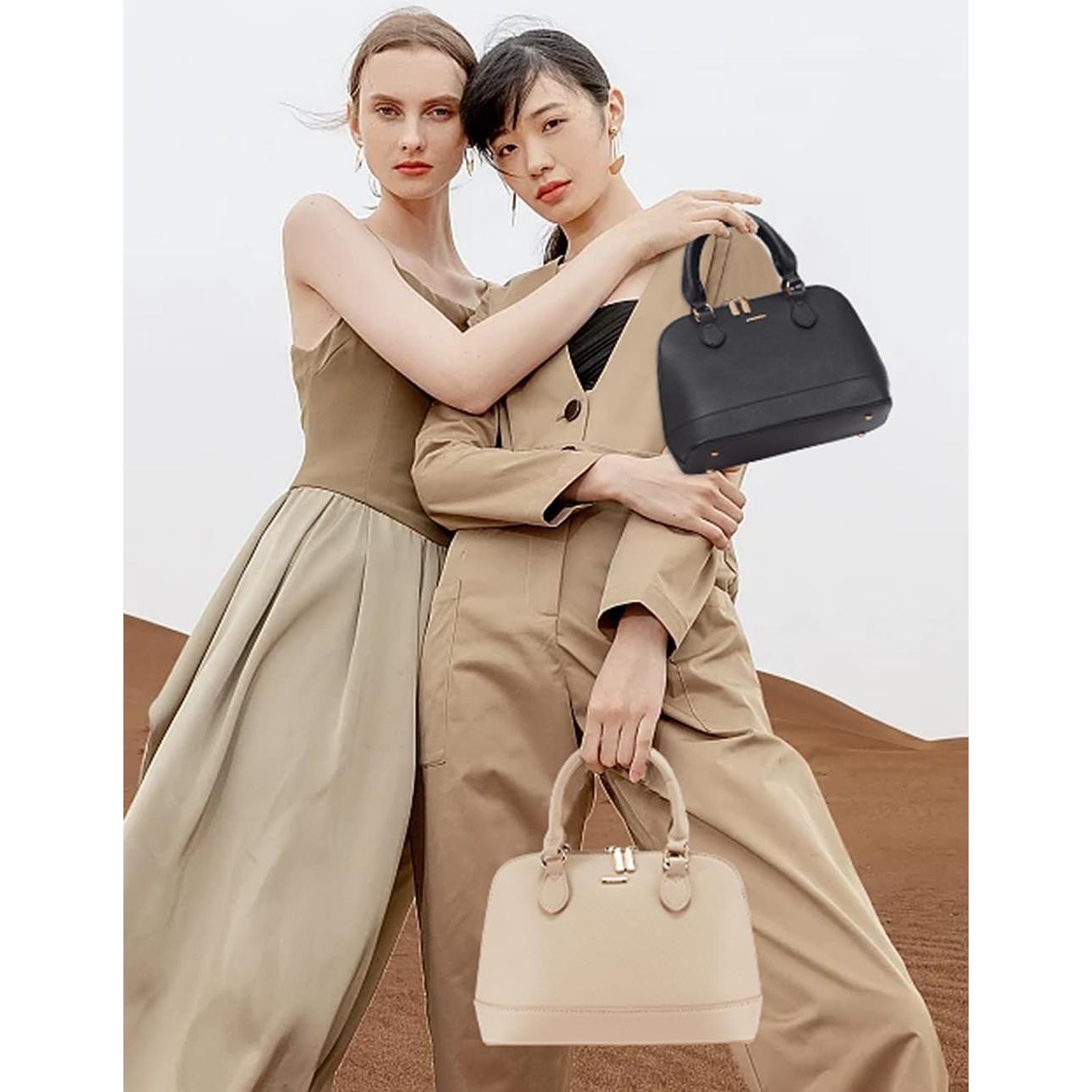 Bolso Cruzado LOVEVOOK Negro Doble Cierre 24x11x18 cm