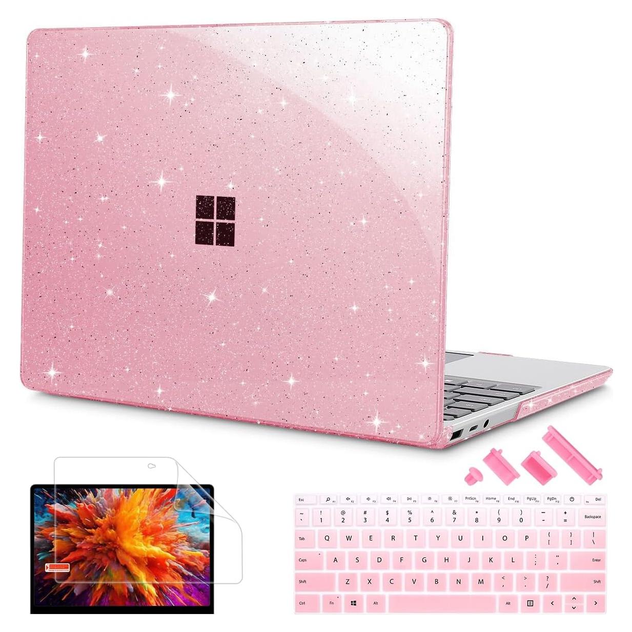 Funda dura Tuiklol para Microsoft Surface Laptop Go 12.4" Rosa