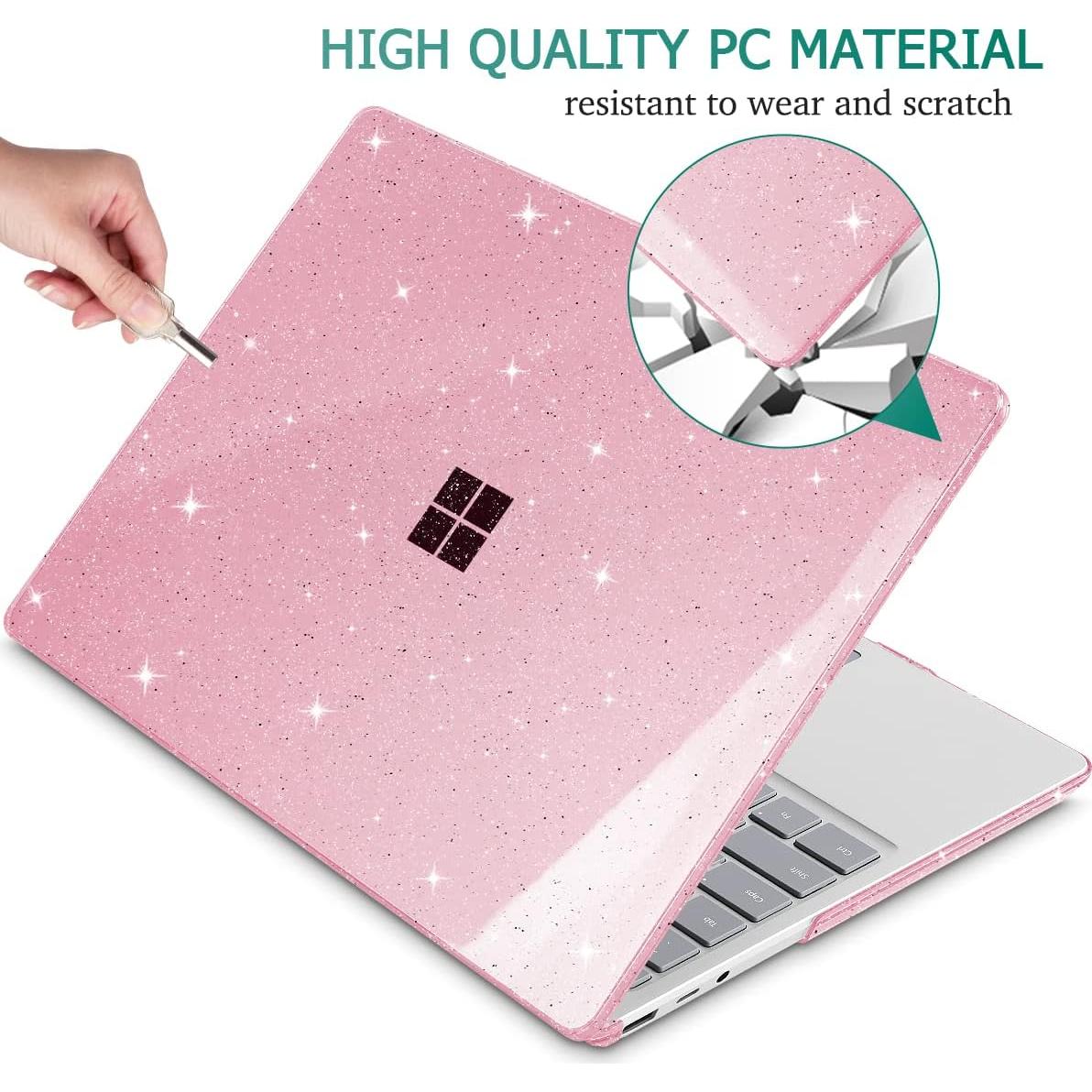 Funda dura Tuiklol para Microsoft Surface Laptop Go 12.4" Rosa