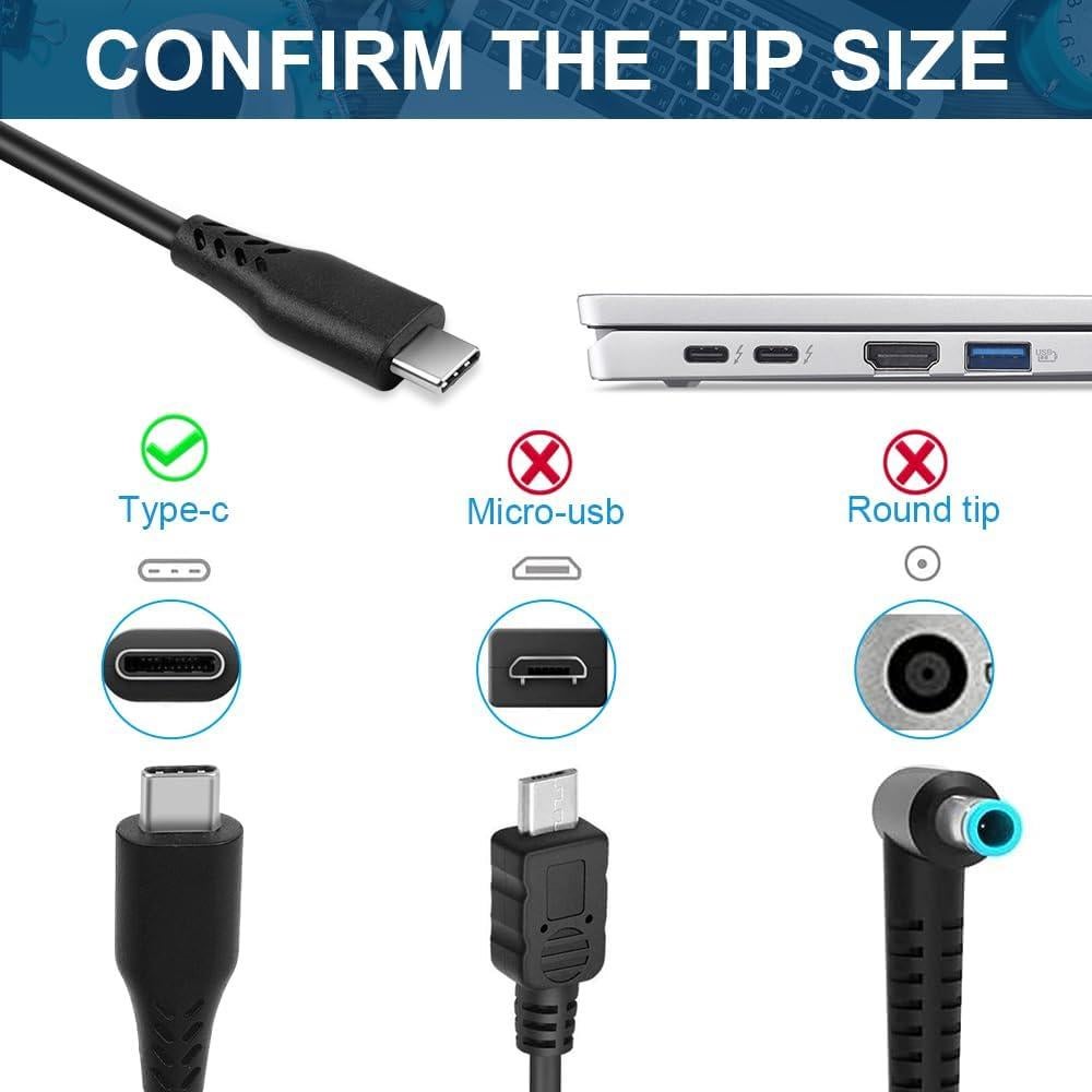Cargador USB Tipo C 65W TREE.NB para Lenovo y Dell
