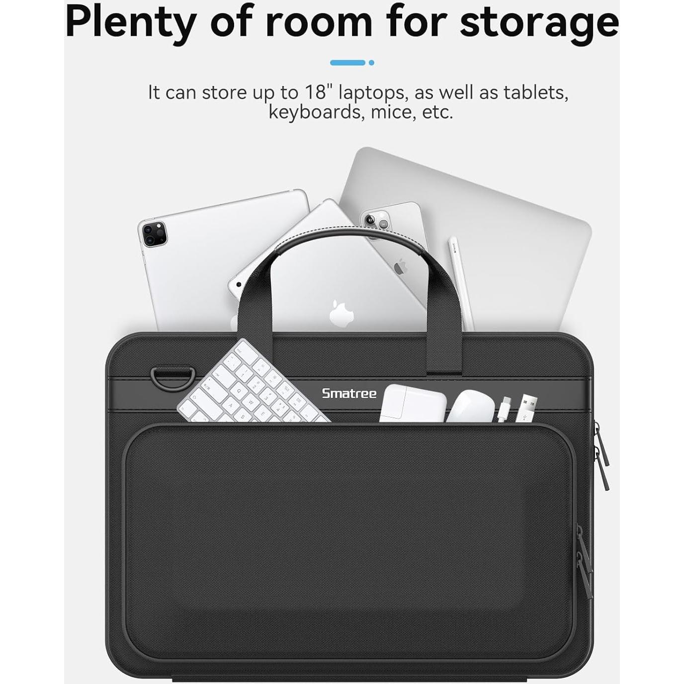 Bolsa Dura para Laptop de Juegos Smatree 18 Pulgadas Negra