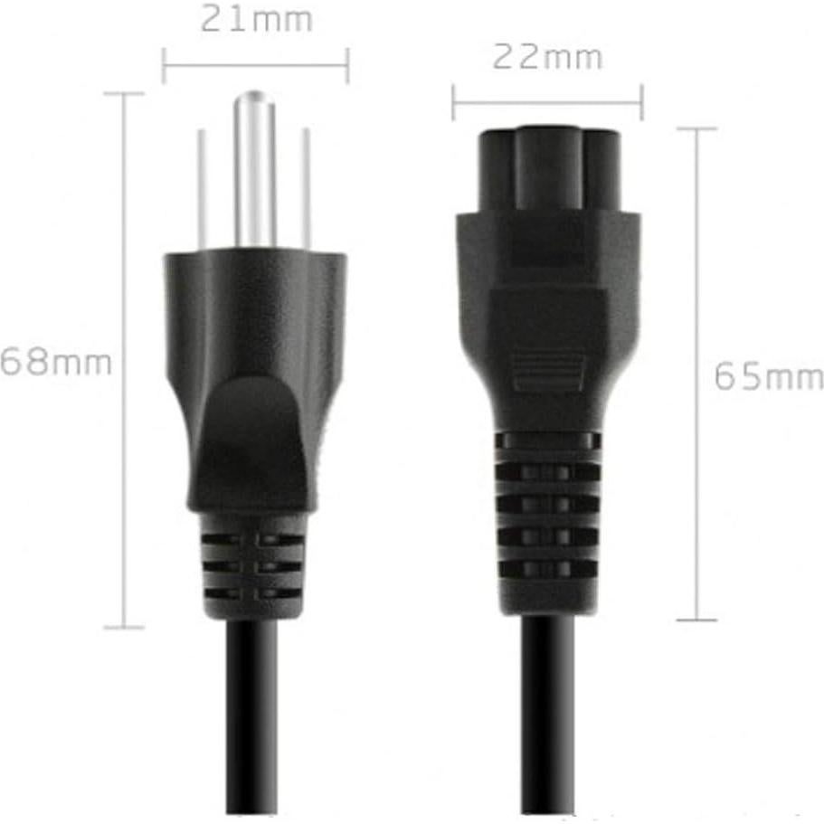 Cable de Alimentación 1.52m C5 UL para Portátil y TV LG, Dell, HP