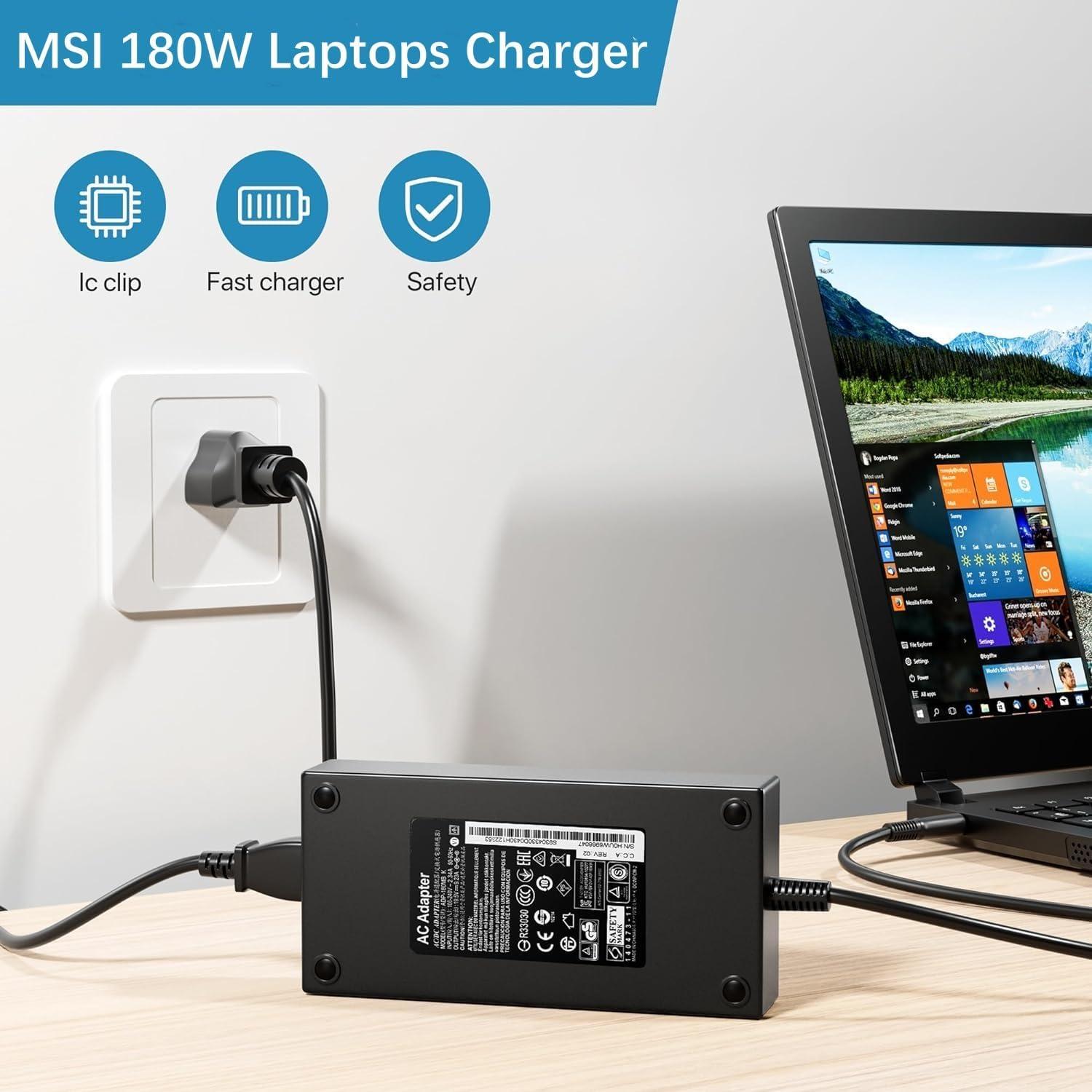 Cargador de Laptop 180W Laimate para MSI GF63 GS75