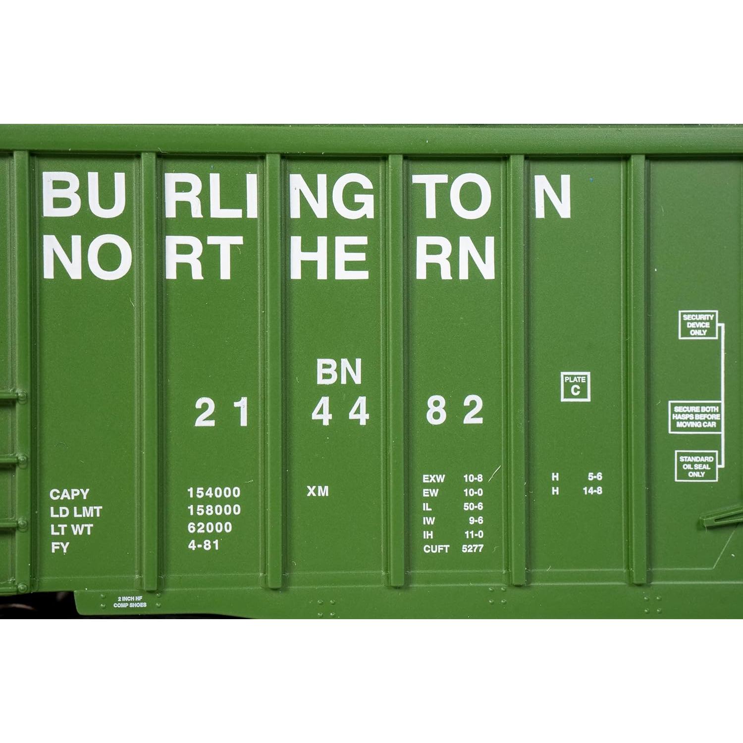 Vagón de Carga HO Bachmann Burlington Northern con LED