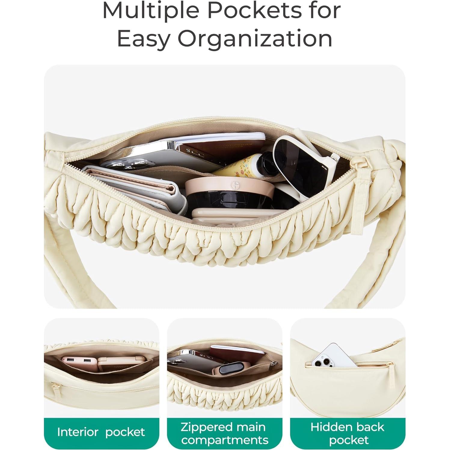 Bolsos Cruzados BAGSMART Acolchados para Mujeres - Mediano