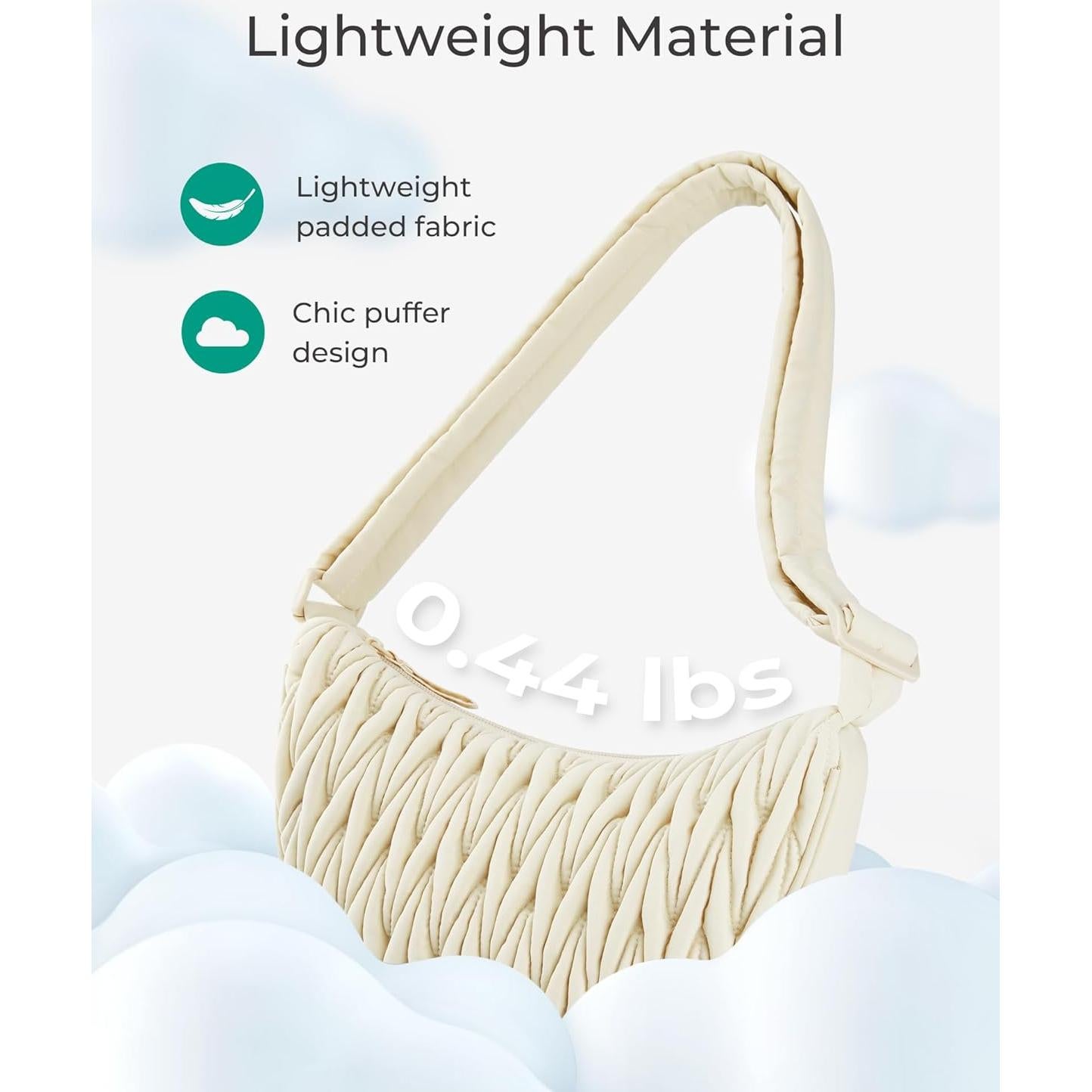 Bolsos Cruzados BAGSMART Acolchados para Mujeres - Mediano