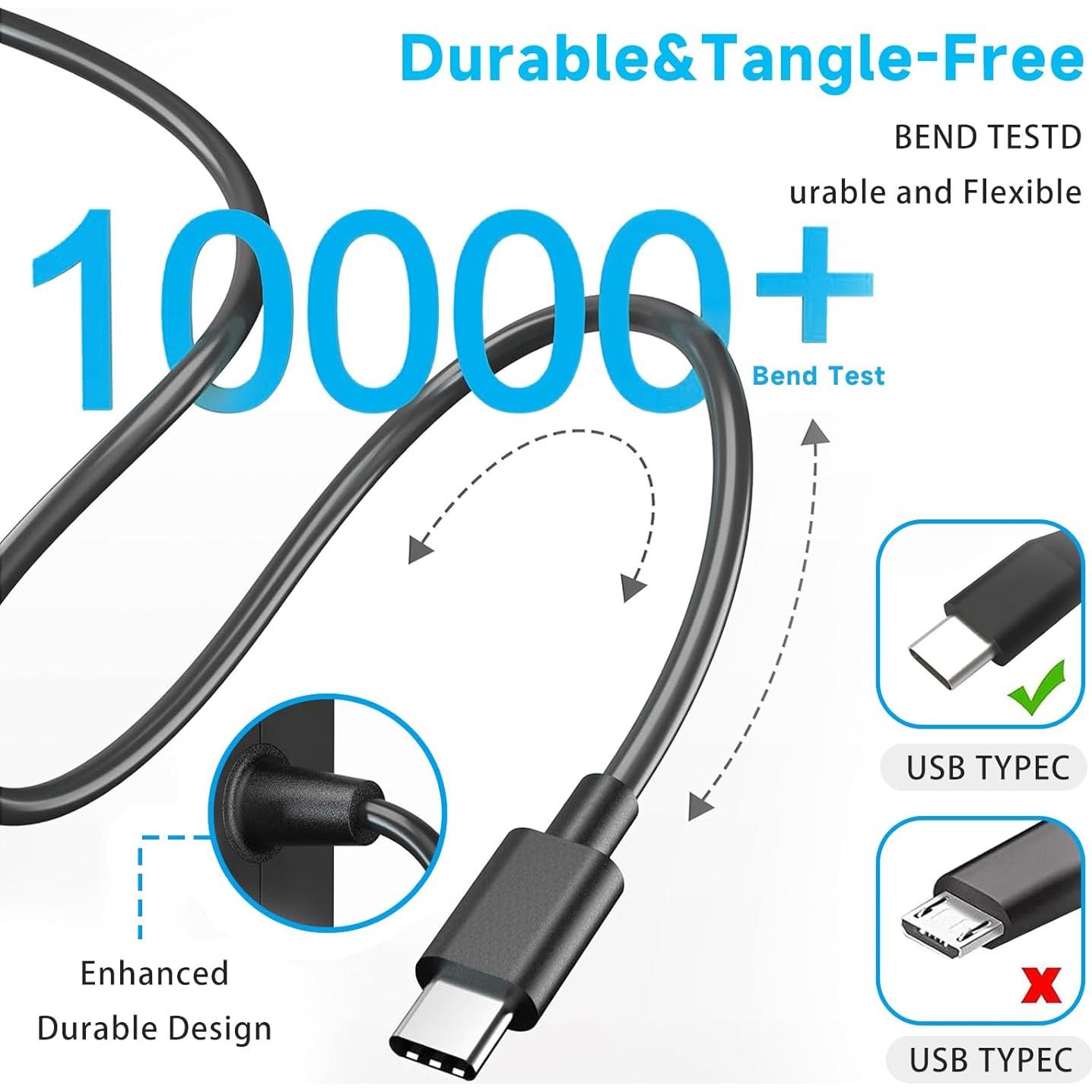 Cargador USB-C 65W VRAVEK para Asus ZenBook y Chromebook