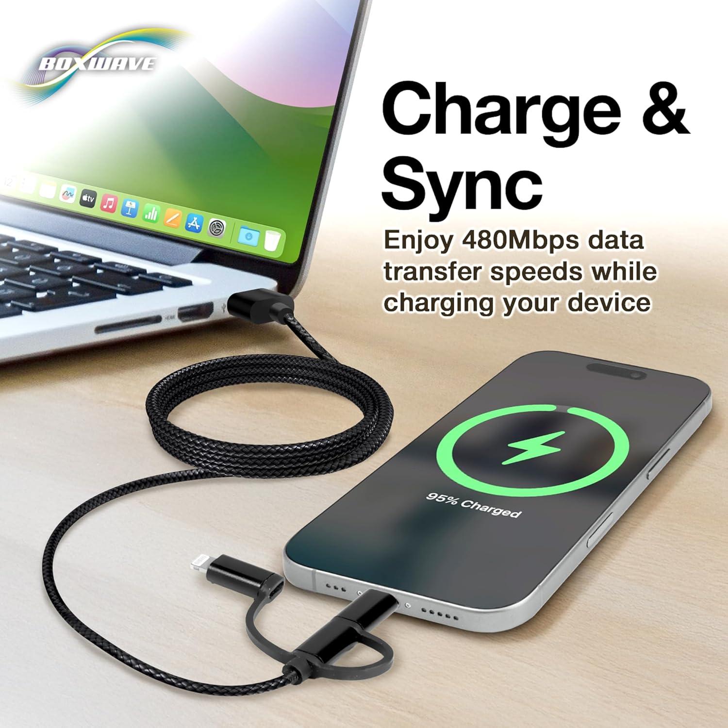 Cable USB 3-en-1 BoxWave para Micromax X778 - 100cm