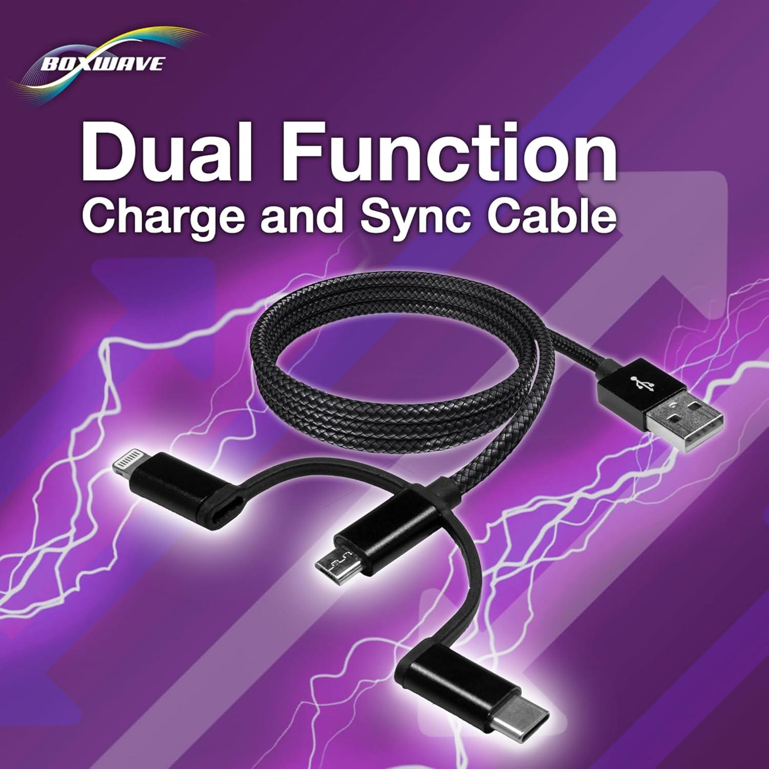 Cable USB 3-en-1 BoxWave para Micromax X778 - 100cm
