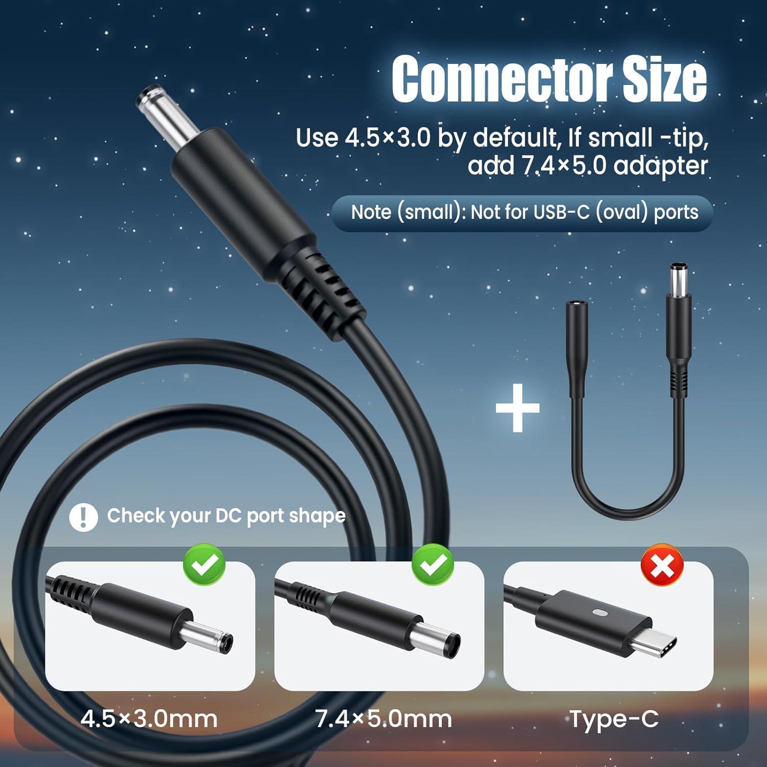 Cargador de Laptop 65W Dell Inspiron 11 13 14 15 17 Series