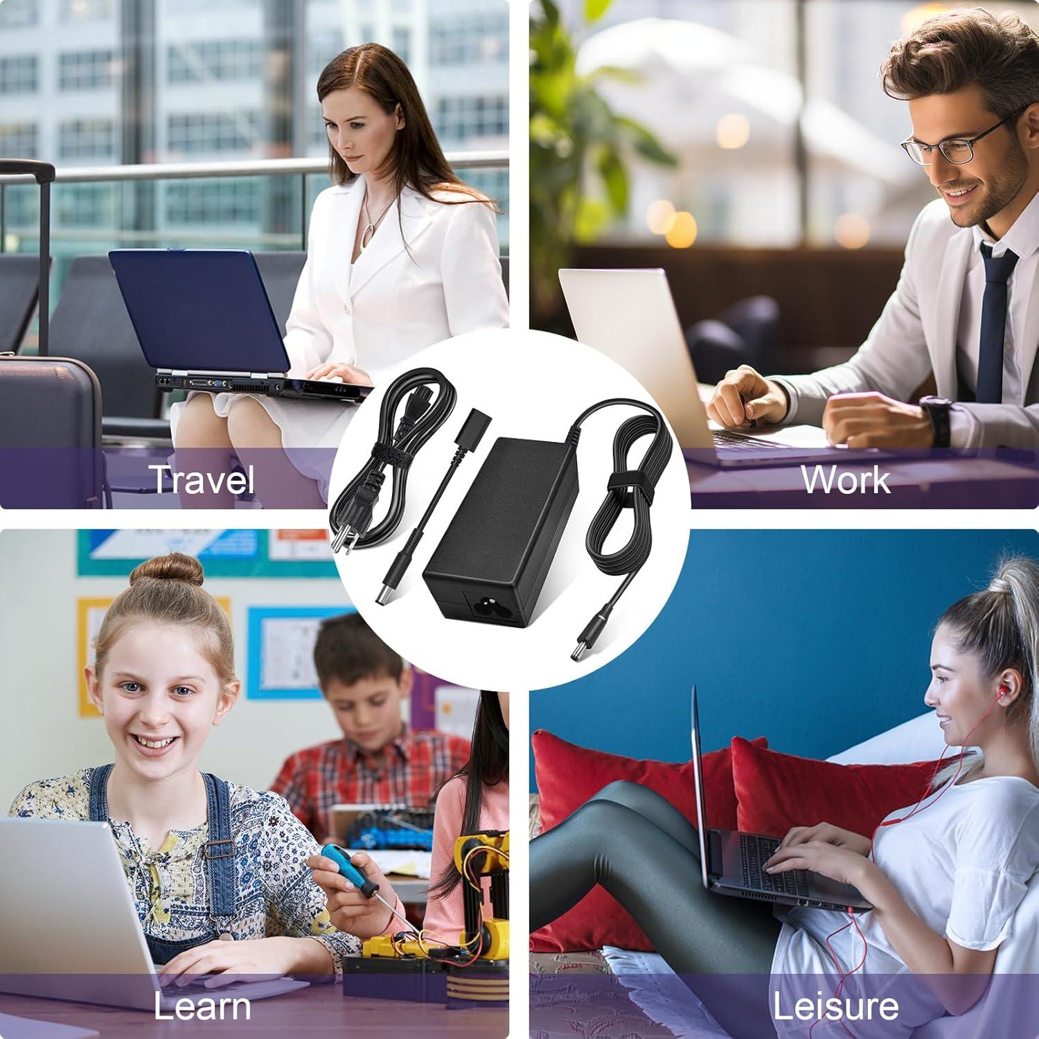 Cargador de Laptop Dell 65W Adaptador Redondo 19.5V 3.34A