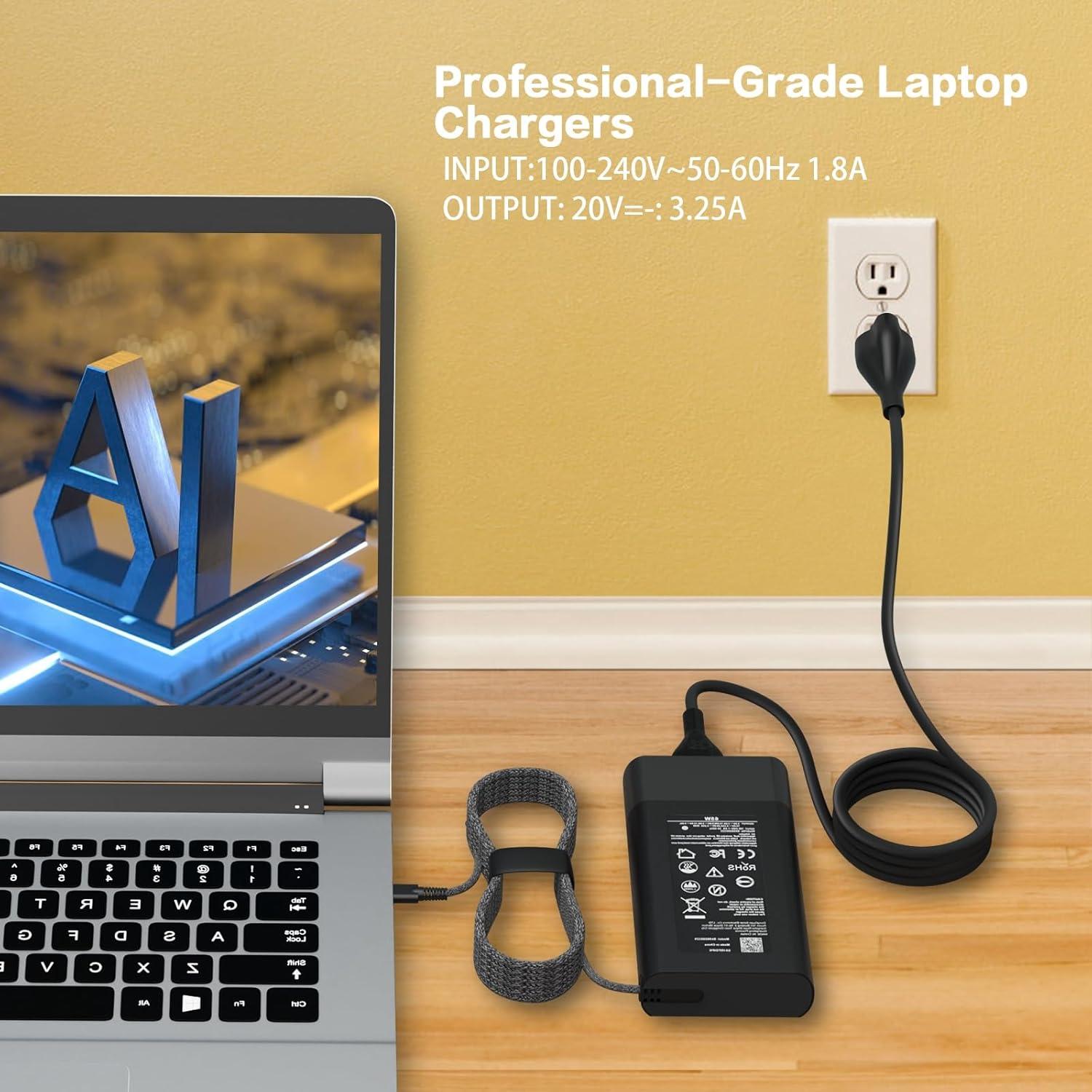 Cargador USB C 65W Lenovo Thinkpad Yoga Chromebook Adaptador