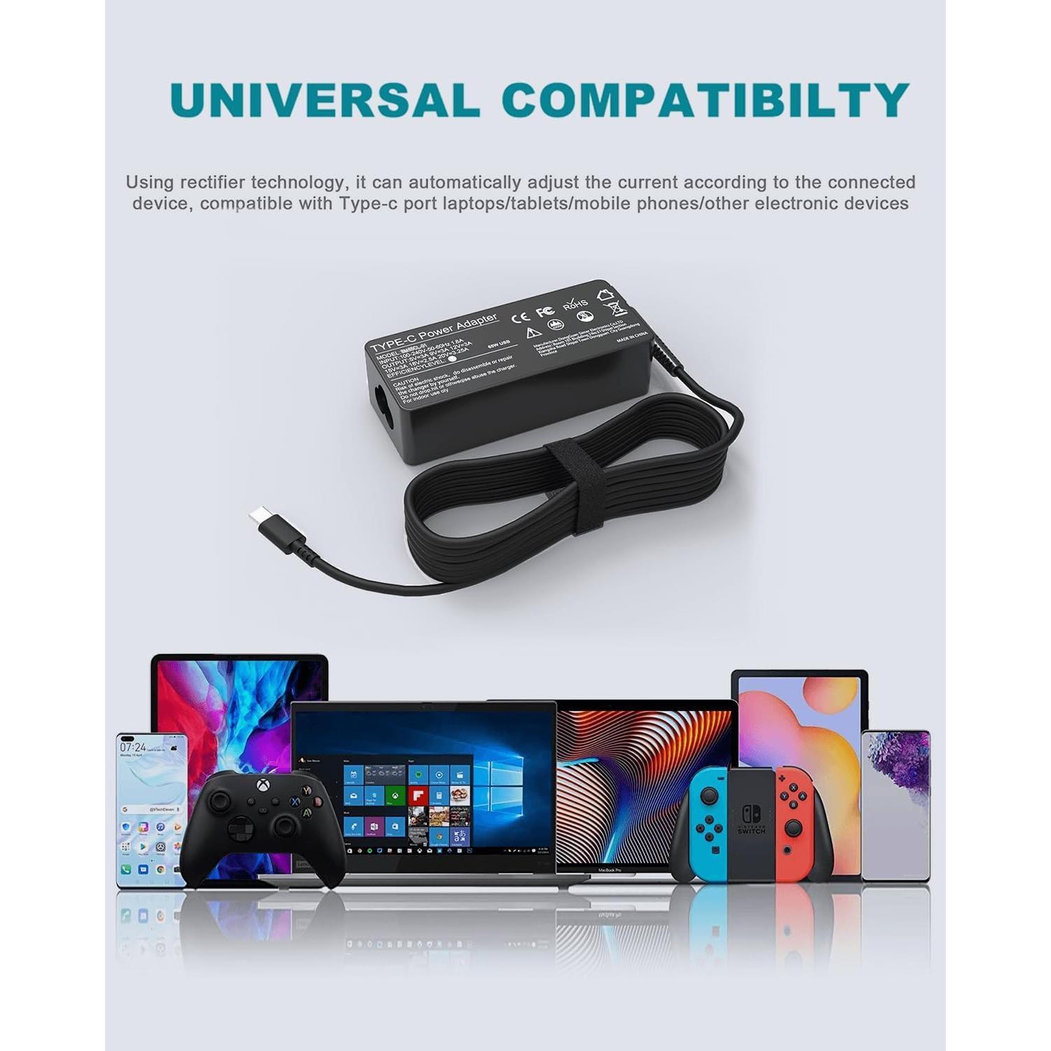 Adaptador de corriente 65W USB-C Lenovo ThinkPad Yoga