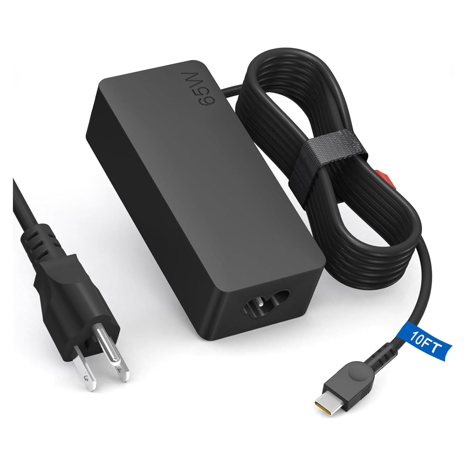 Cargador USB C 65W Compatible con Lenovo Yoga y Thinkpad