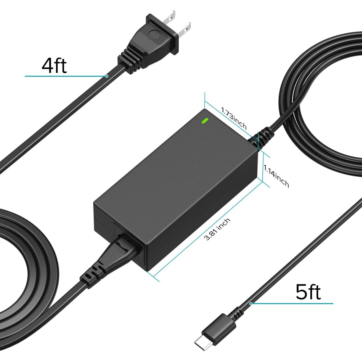 Cargador USB C 65W Powseed para Lenovo ThinkPad y Chromebook