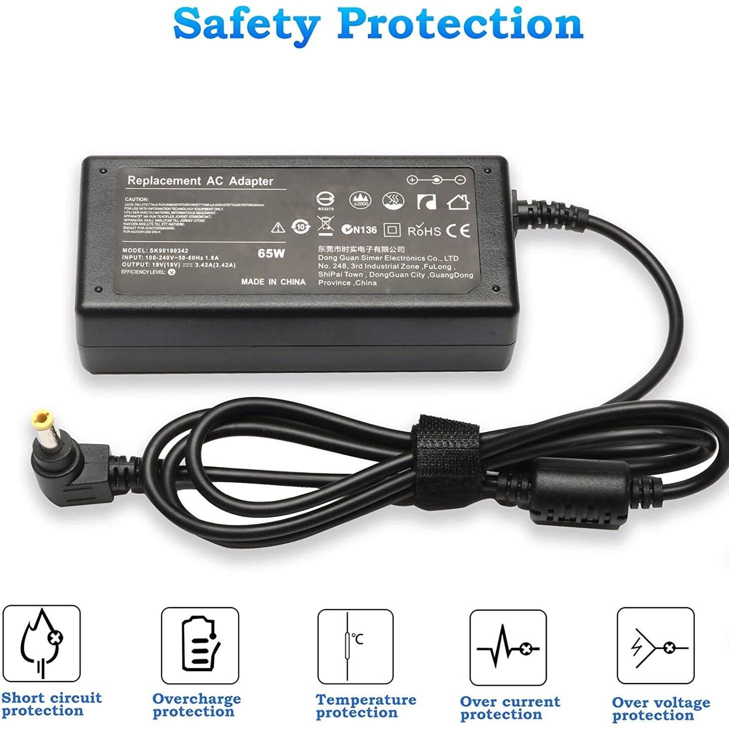 Cargador Adaptador de Corriente 90W Toshiba Satellite 19V