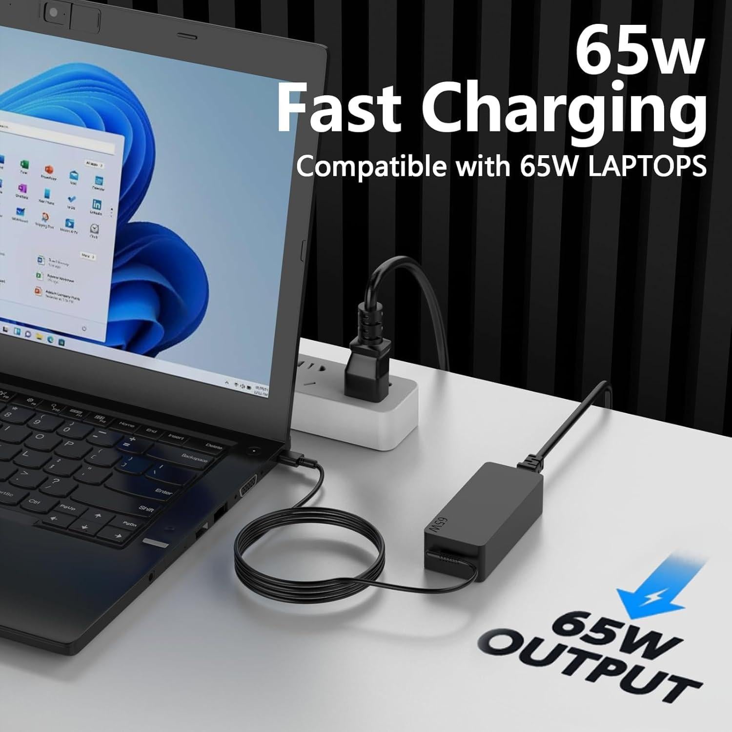 Cargador USB C 65W Bzylon para Laptop Samsung Galaxy Book