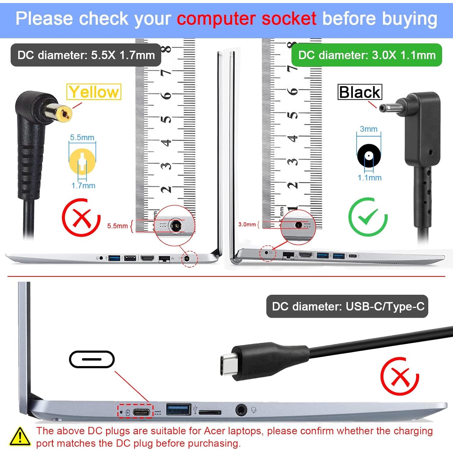 Cargador Adaptador AC 19V 2.1A para Samsung Notebook