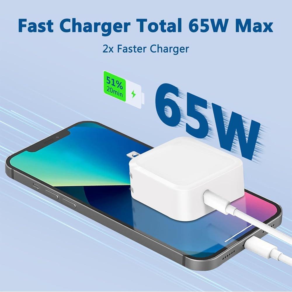 Cargador USB-C 65W para Laptop LG Gram 15Z90N 14Z90N 17Z90N