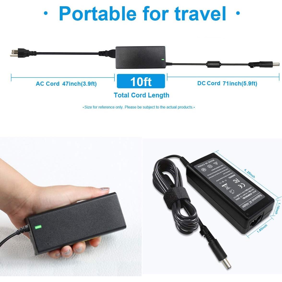 Cargador AC 60W 19V 3.15A para laptops Samsung