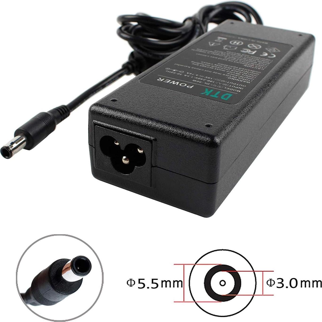 Adaptador de CA DTK 90W 19V 4.74A para Laptop Samsung