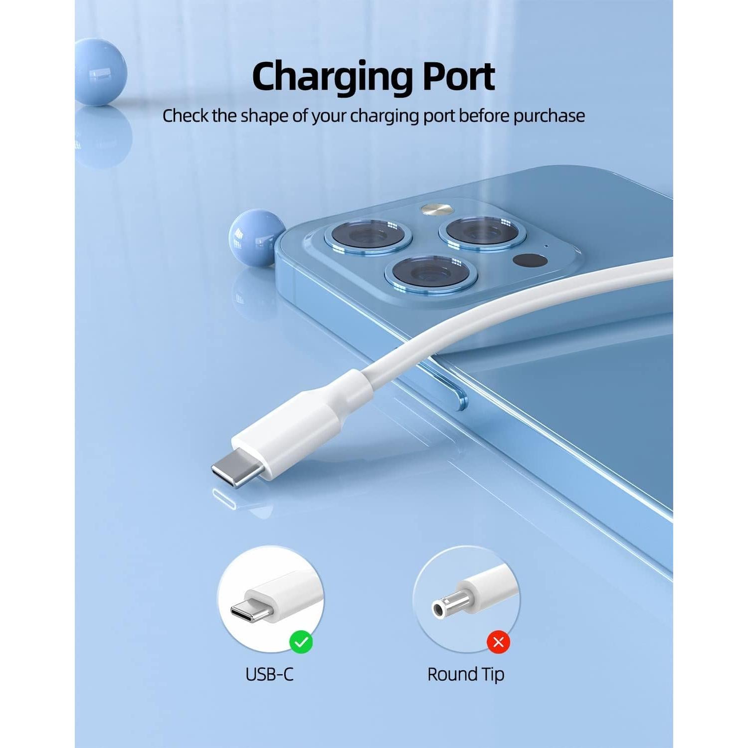 Cargador de CA 65W Tipo C Superer para Samsung Galaxy Book 2