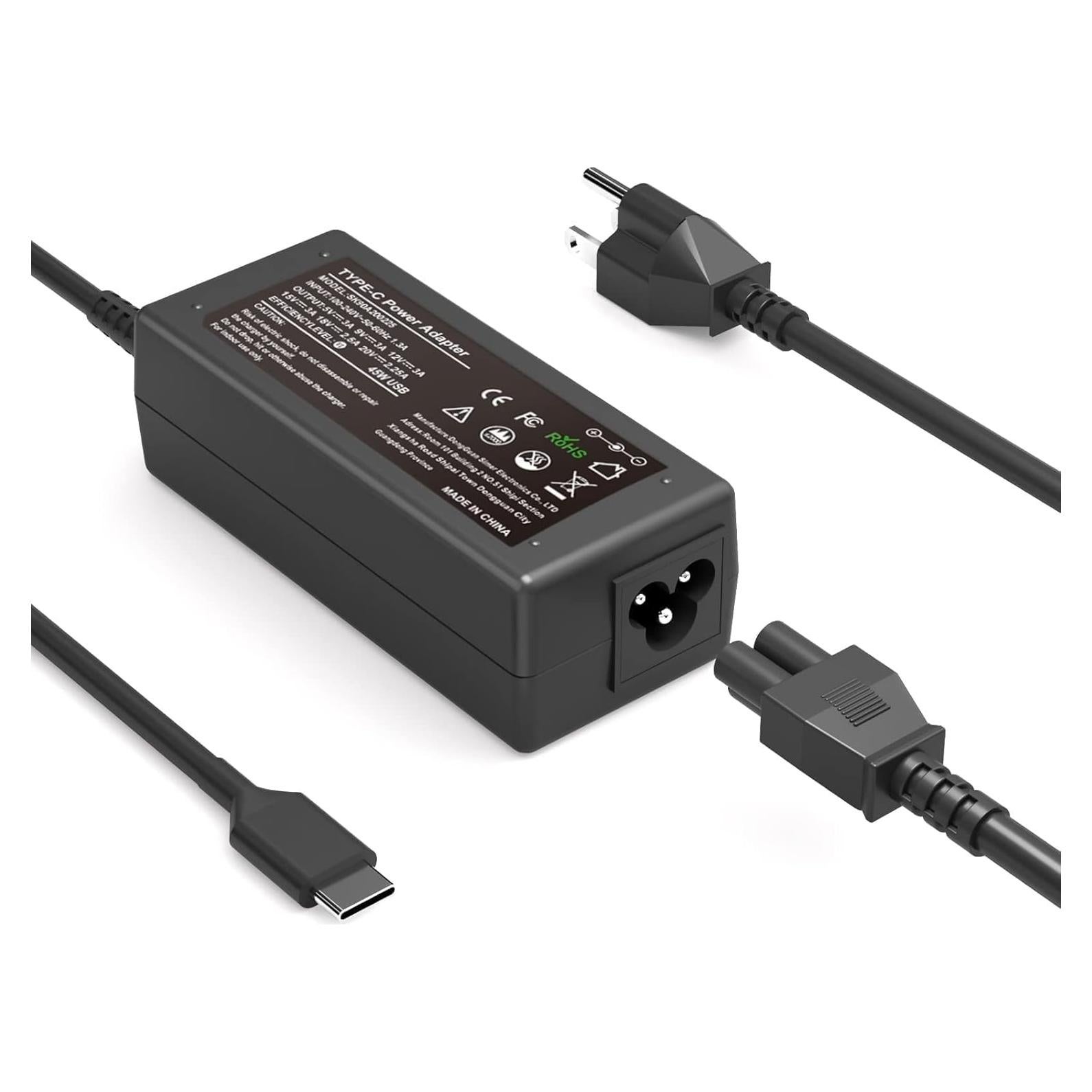 Cargador USB C 45W SLE-TECH para Laptop HP, Dell, Lenovo