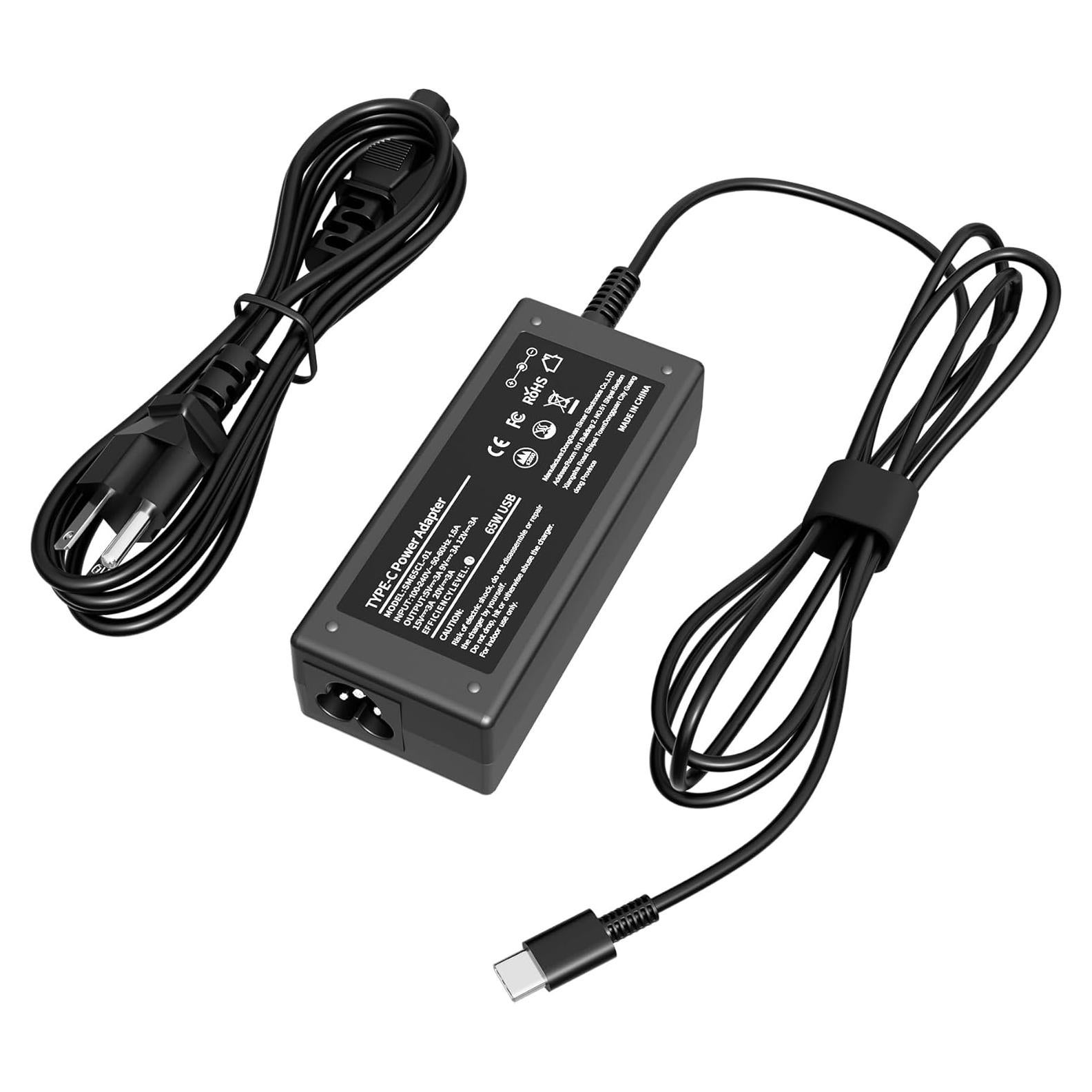 Cargador USB C 65W SZGUDULO para Laptop Acer HP Dell Lenovo