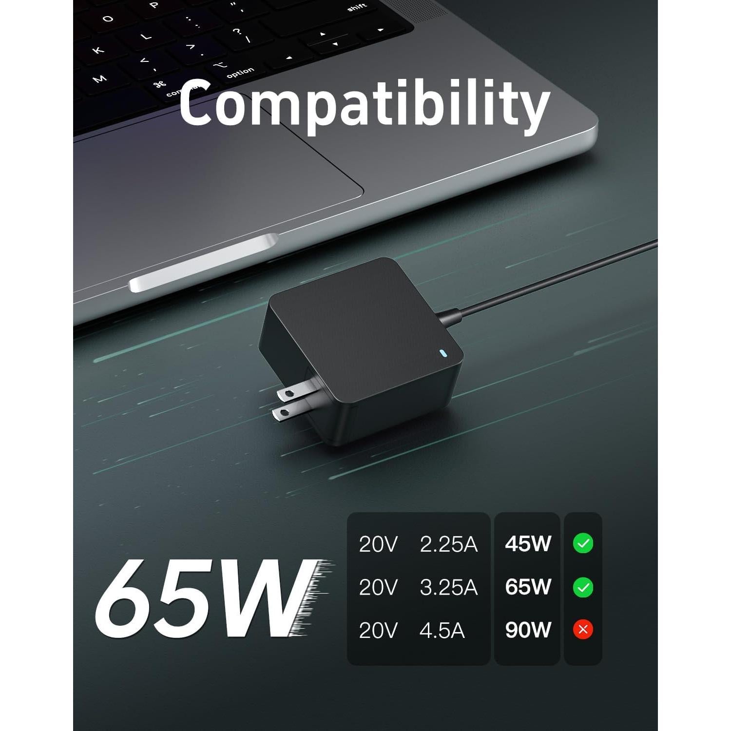 Cargador USB Tipo C Superer 65W para Asus y HP