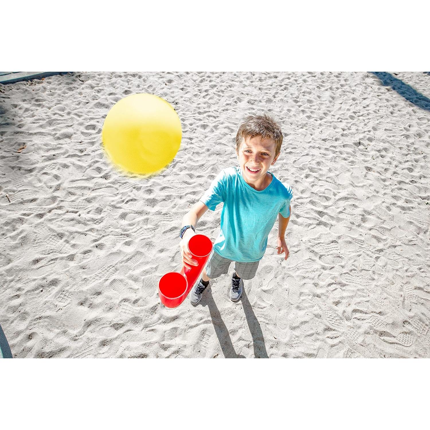 Juego de habilidad Pindaloo original con 2 pelotas - Rojo