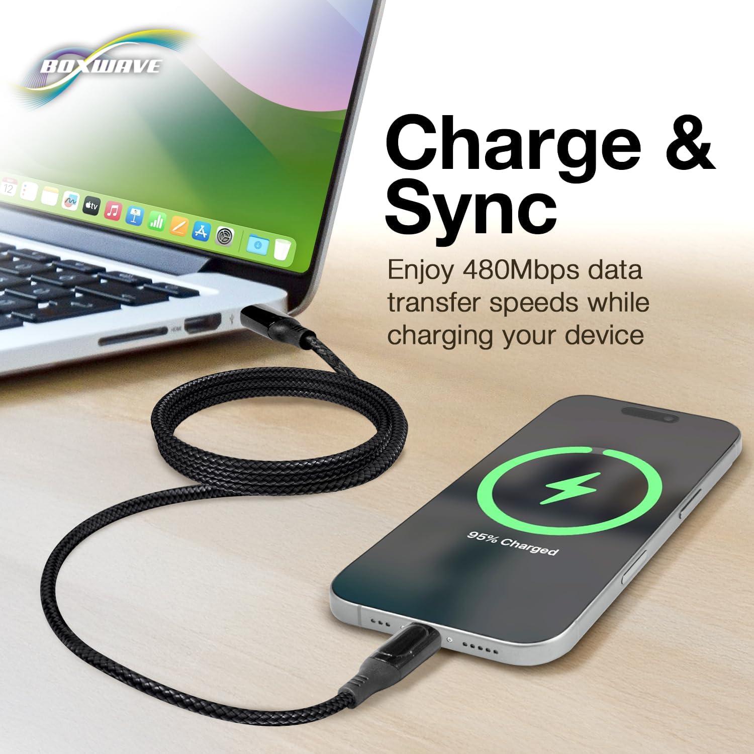 Cable PowerDisplay PD BoxWave USB-C a USB-C 1.83m 100W