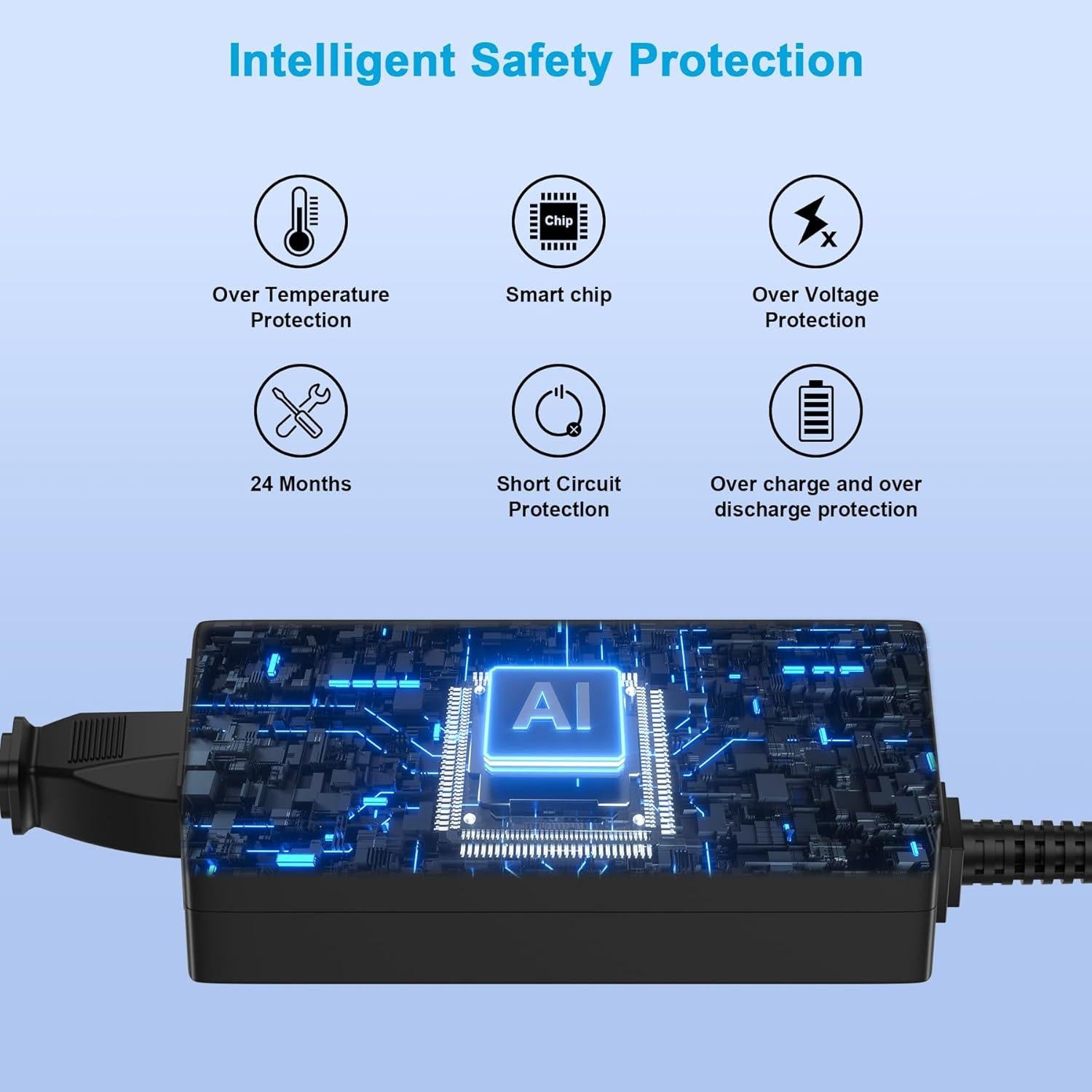 Cargador USB-C 45W YEOTSMUT para Chromebook HP y Dell