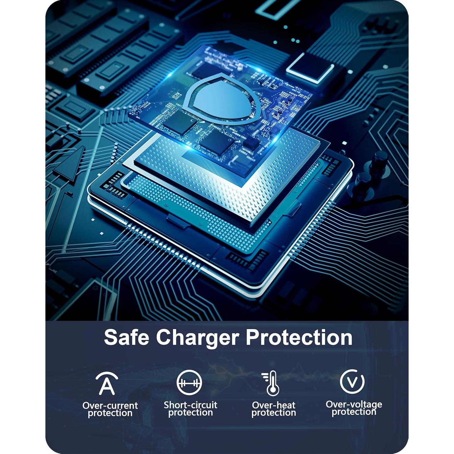 Cargador Rápido 45W USB-C Heyuan para Google Pixel y iPhone