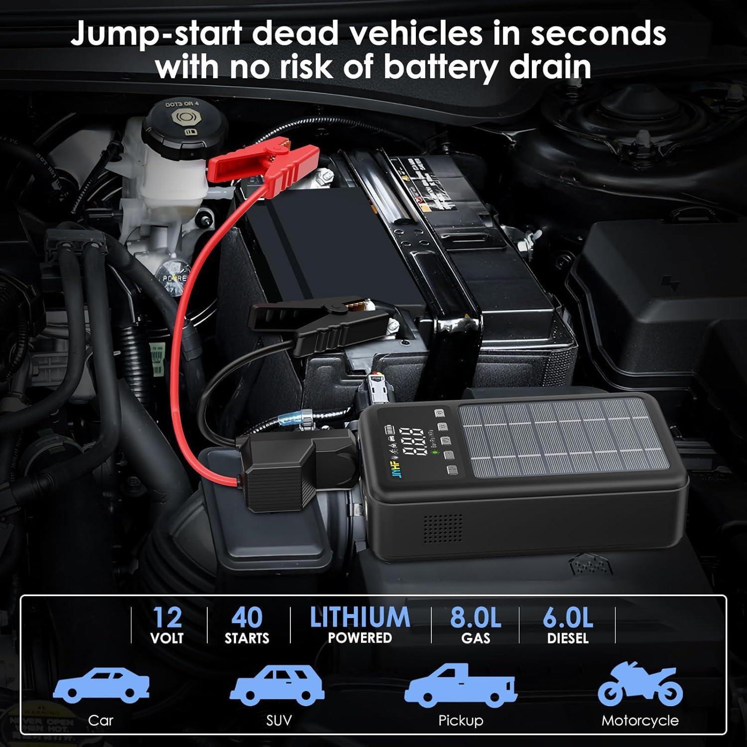 Arrancador de Salto JIYHF S4 3000A con Compresor 150PSI