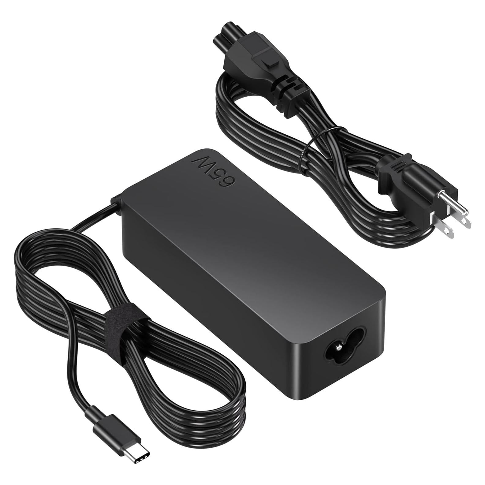 Cargador USB-C 65W Lenovo Adaptador de Corriente para Laptops