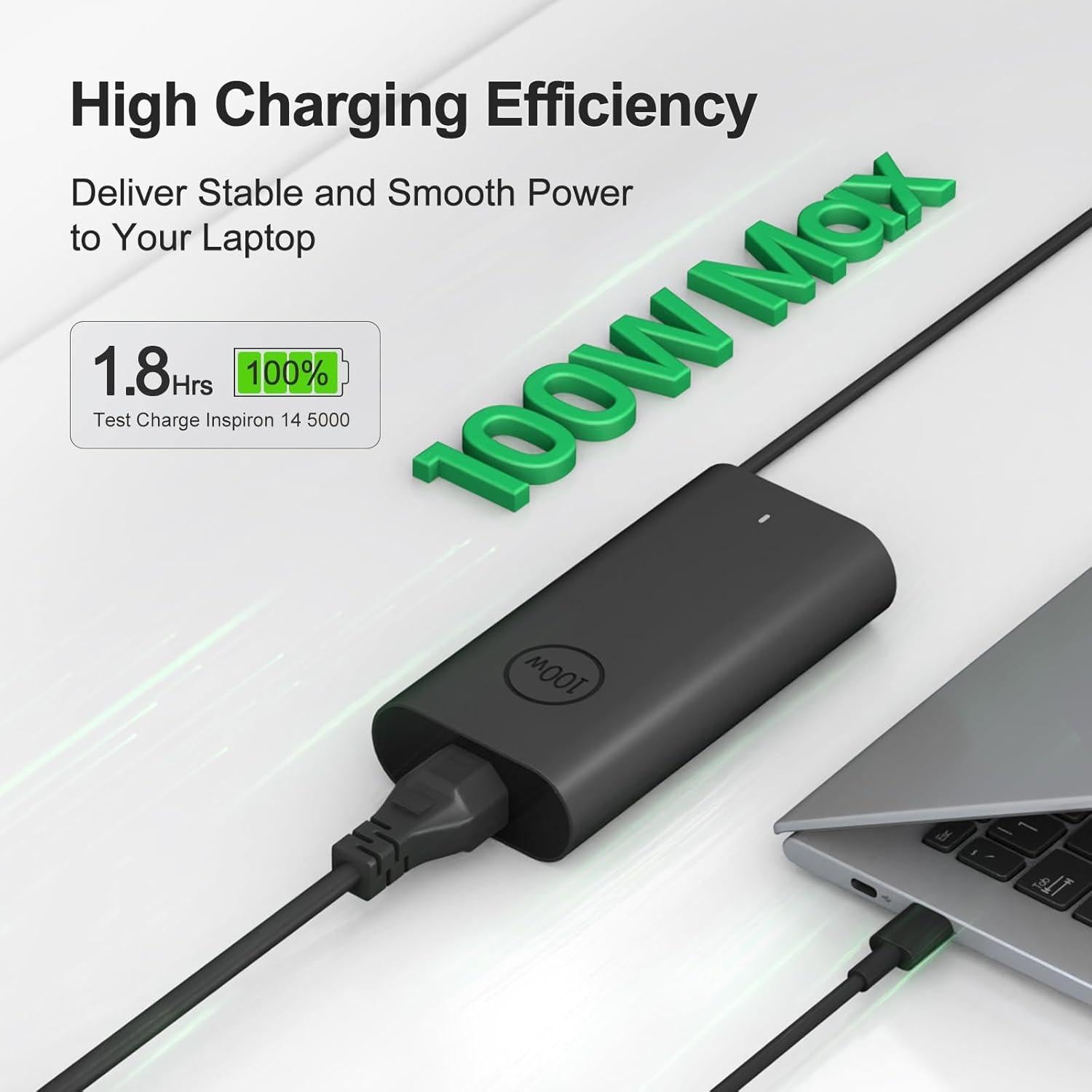 Cargador de Laptop 100W GaN USB-C Compatible Dell Precision
