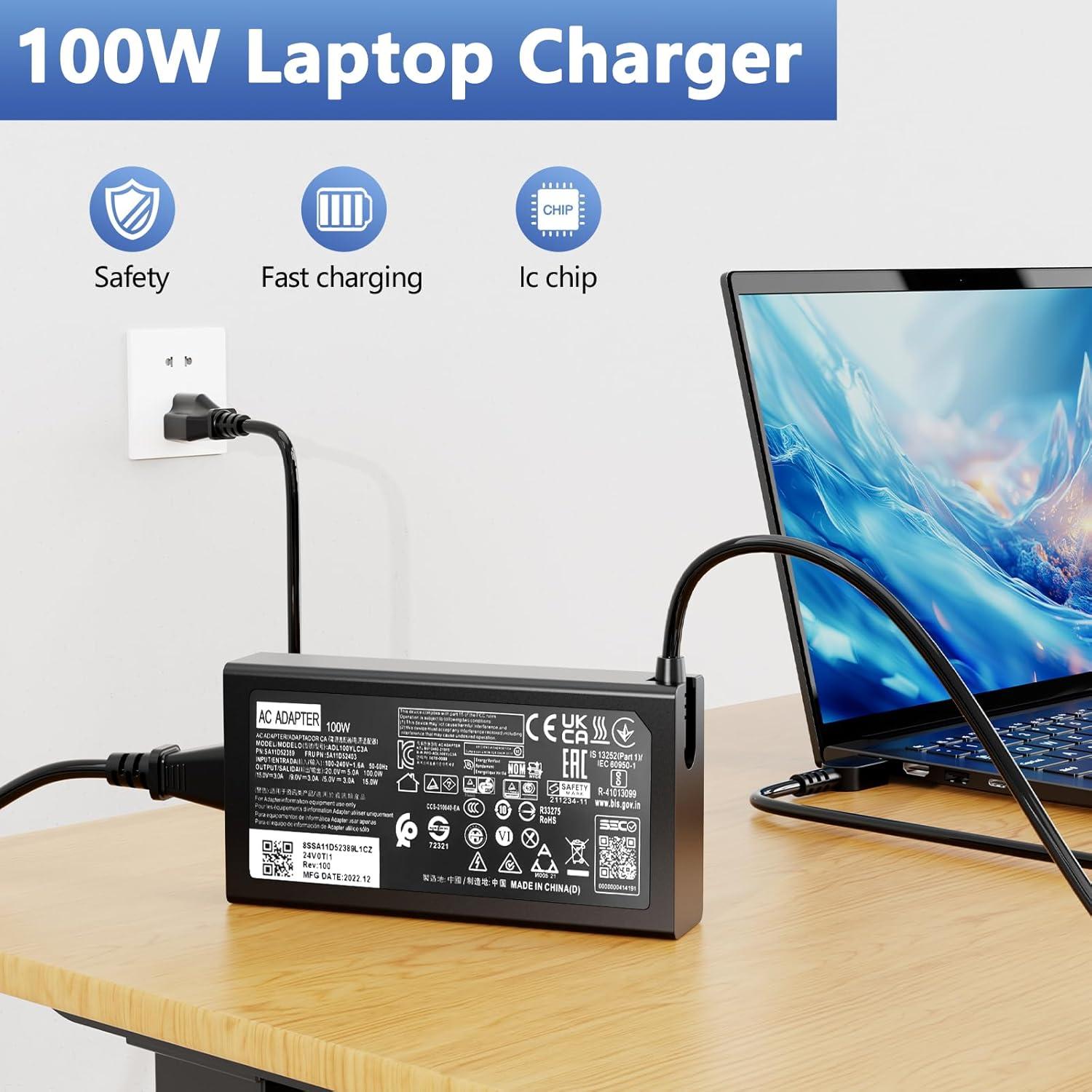 Cargador USB C 100W Lenovo Yoga 9 9i 7 7i ThinkBook