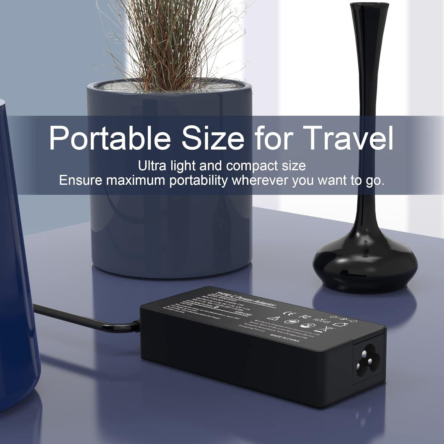 Cargador USB Tipo C 65W BULL-TECH para Laptop Dell HP Lenovo