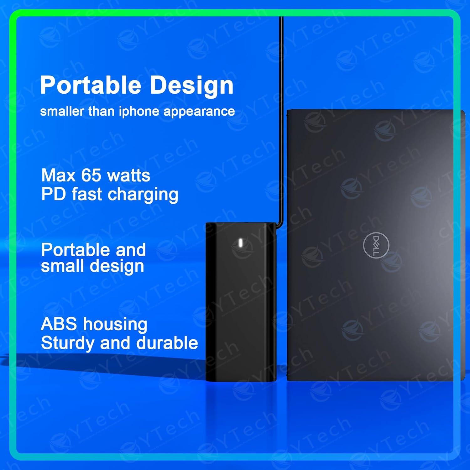 Cargador USB C 65W YTech para Dell XPS y Chromebook