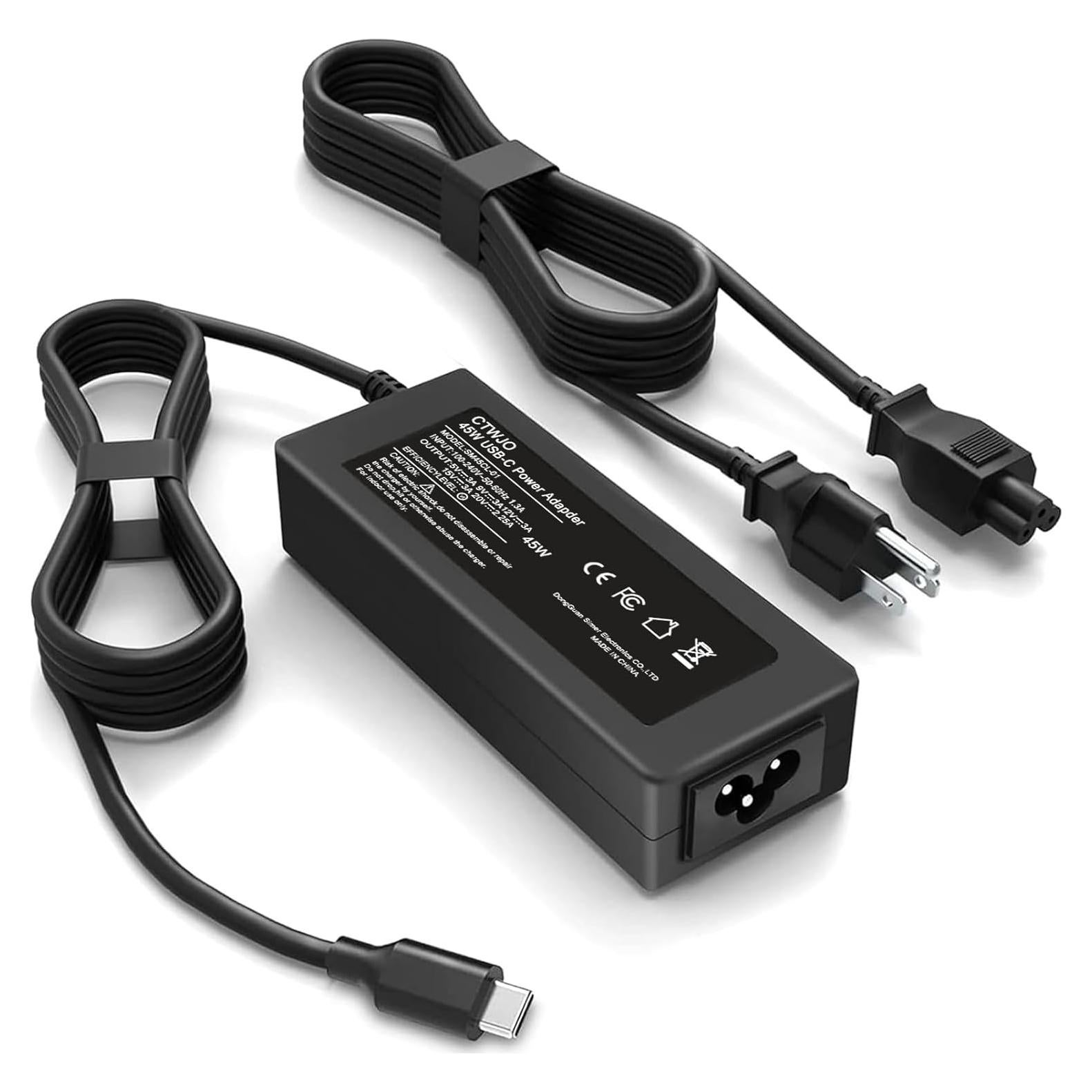 Cargador USB C 45W Universal para Laptop Dell, HP, Acer